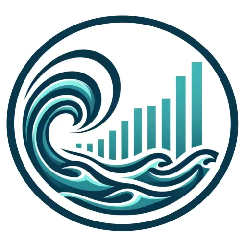 Logo of Yanir Seroussi's consulting services, depicting a wave and an up-and-to-the-right graph.
